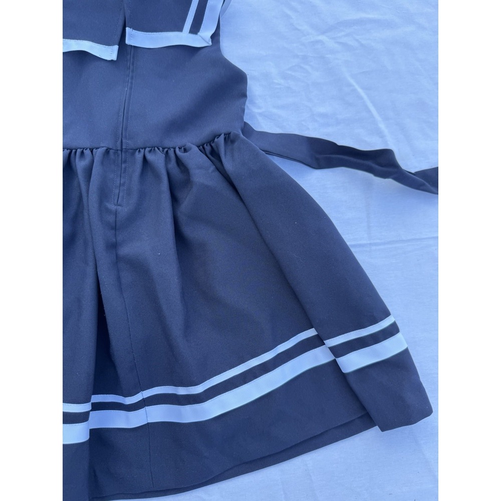New Bonnie Jean Girls Nautical Sailor Navy Blue Party Dress Toddler 3T - Picture 13 of 15